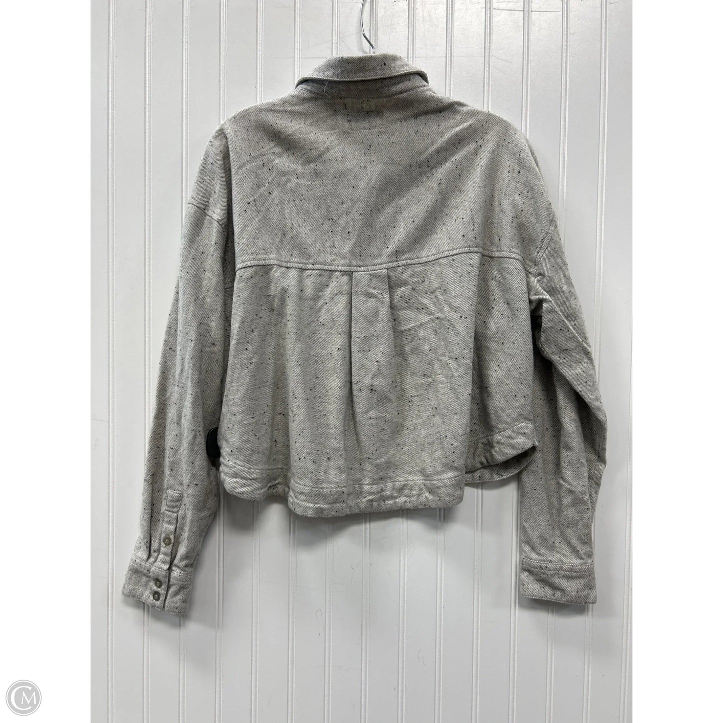 Top Long Sleeve By Thread And Supply In Grey, Size: M