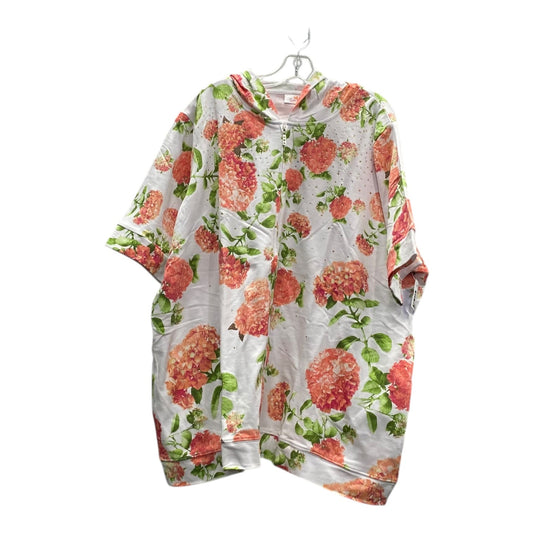 Jacket Shirt By Quaker Factory In White, Size:3X