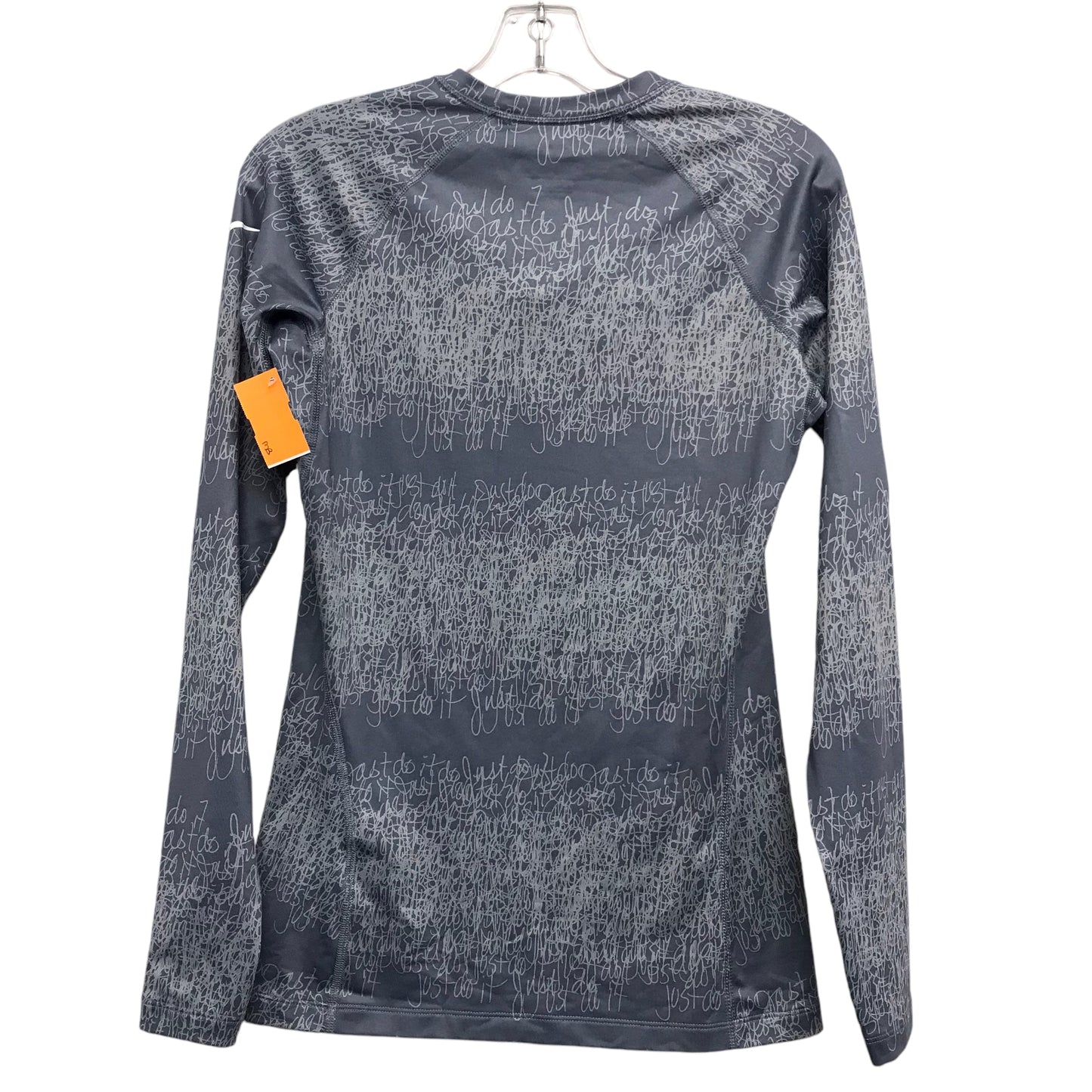 Athletic Top Ls Crewneck By Nike Apparel In Grey, Size:M