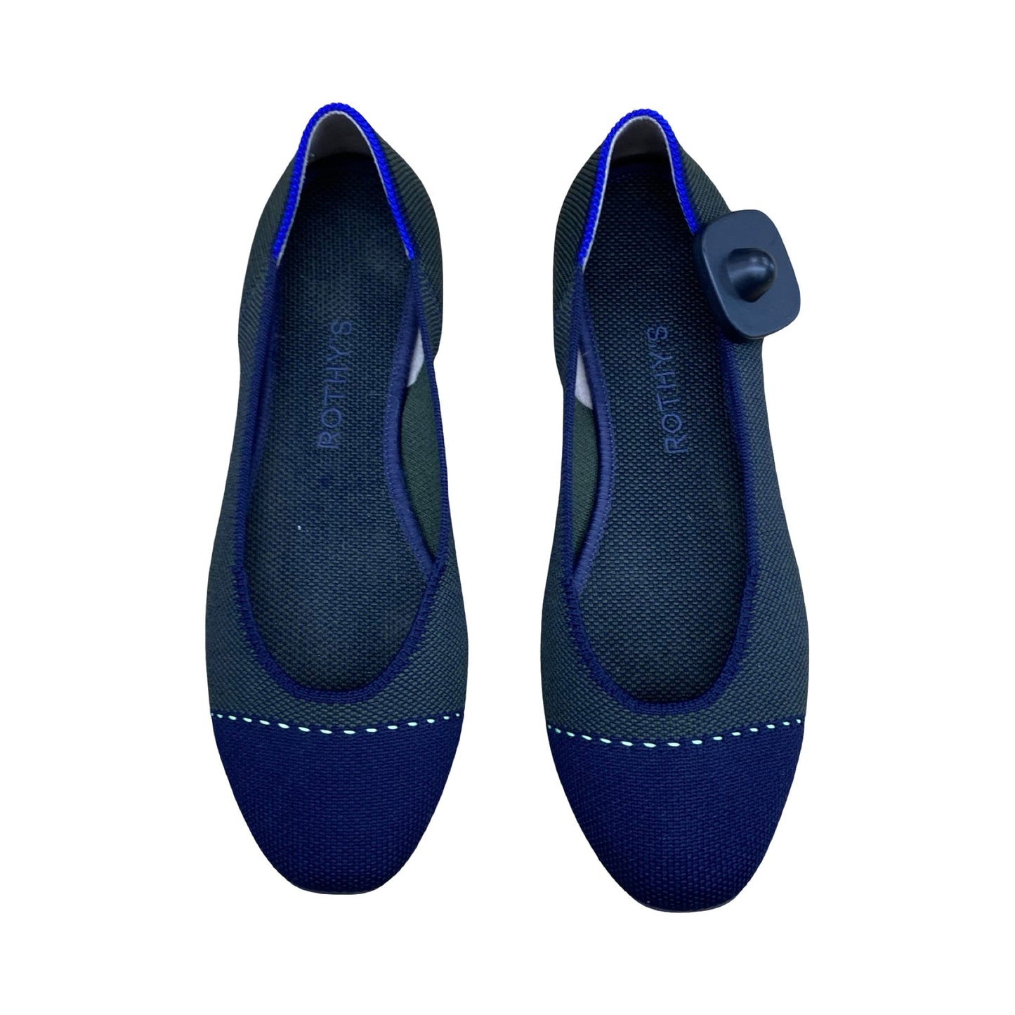 Shoes Designer By Rothys In Blue & Green, Size:7.5