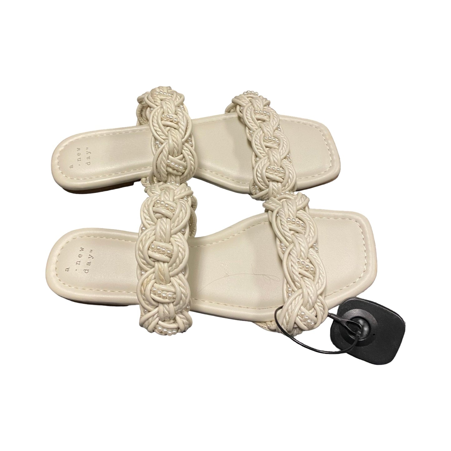 Sandals Flats By A New Day In Ivory, Size:8