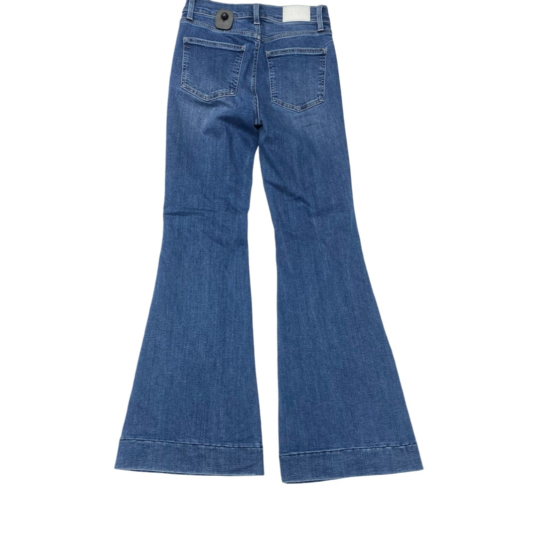 Jeans Flared By Pistola In Blue Denim, Size:4