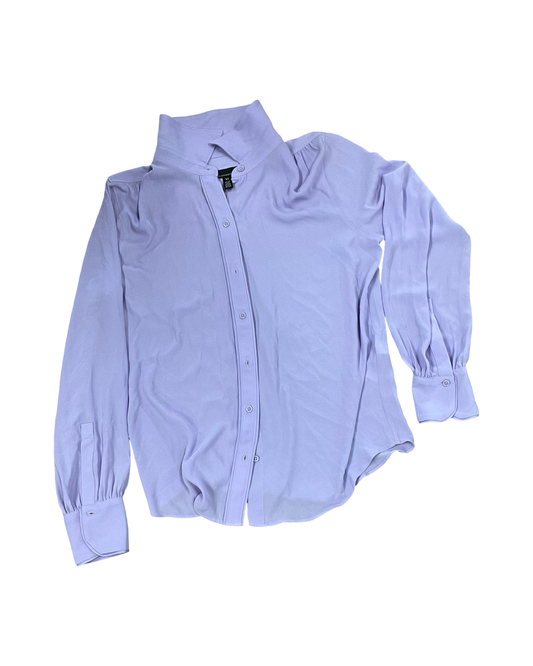 Blouse Ls By White House Black Market In Purple, Size:Xs