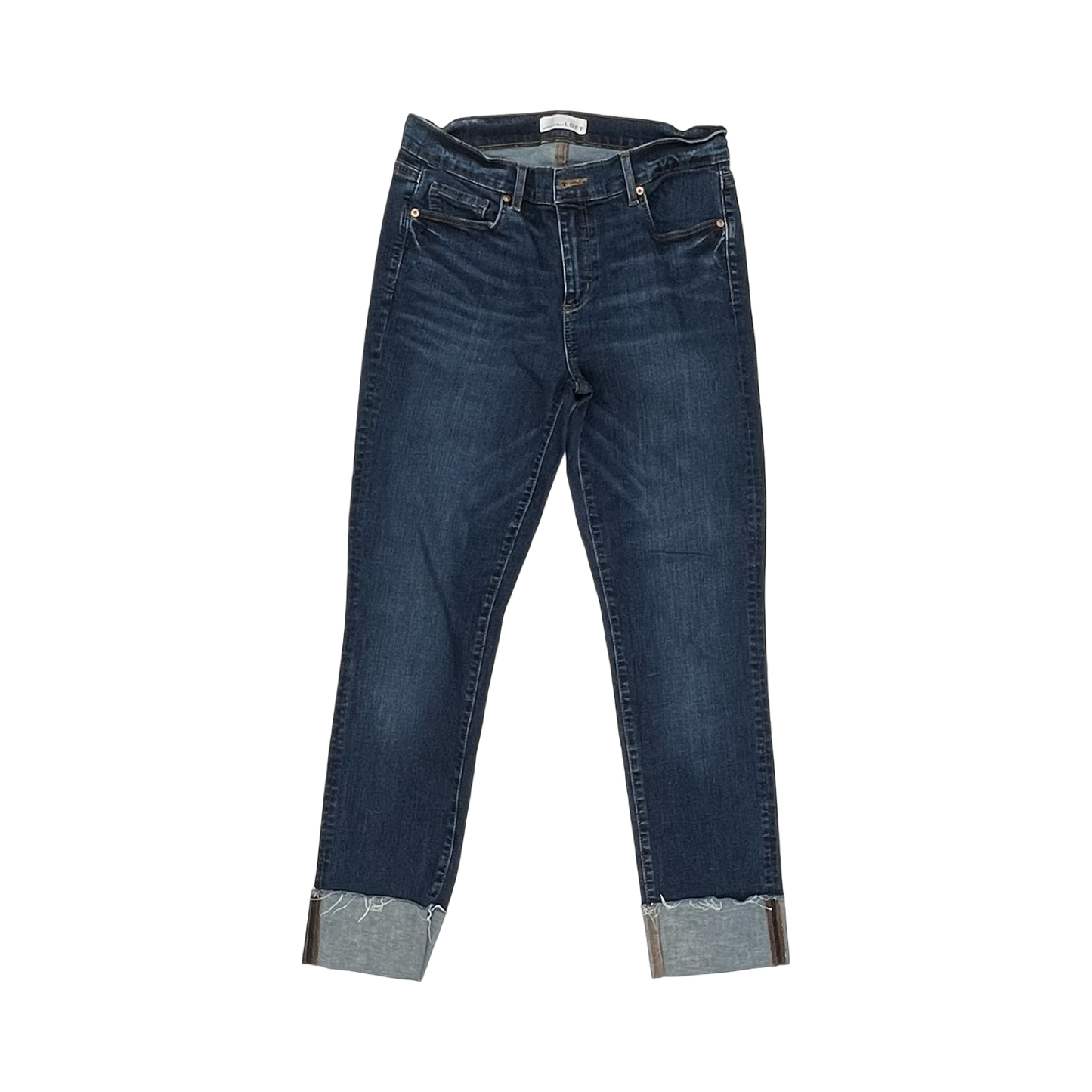 Jeans Skinny By Loft In Blue Denim, Size:10