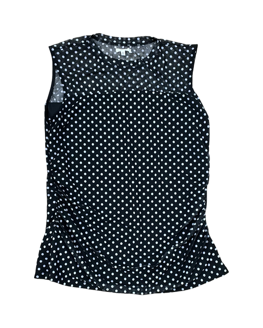 Top Sleeveless By Maurices In Polkadot Pattern, Size:Xl