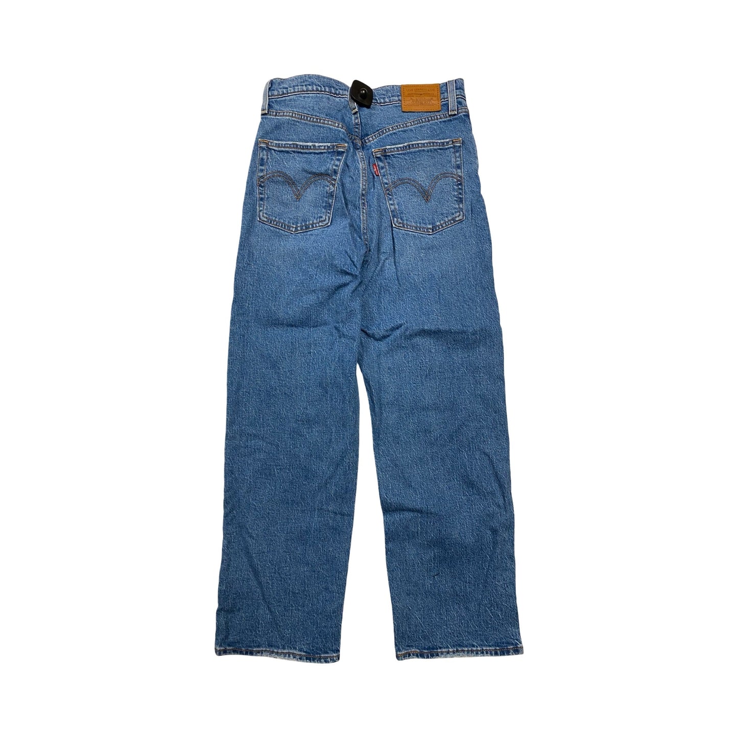 Jeans Straight By Levis In Blue Denim, Size:4