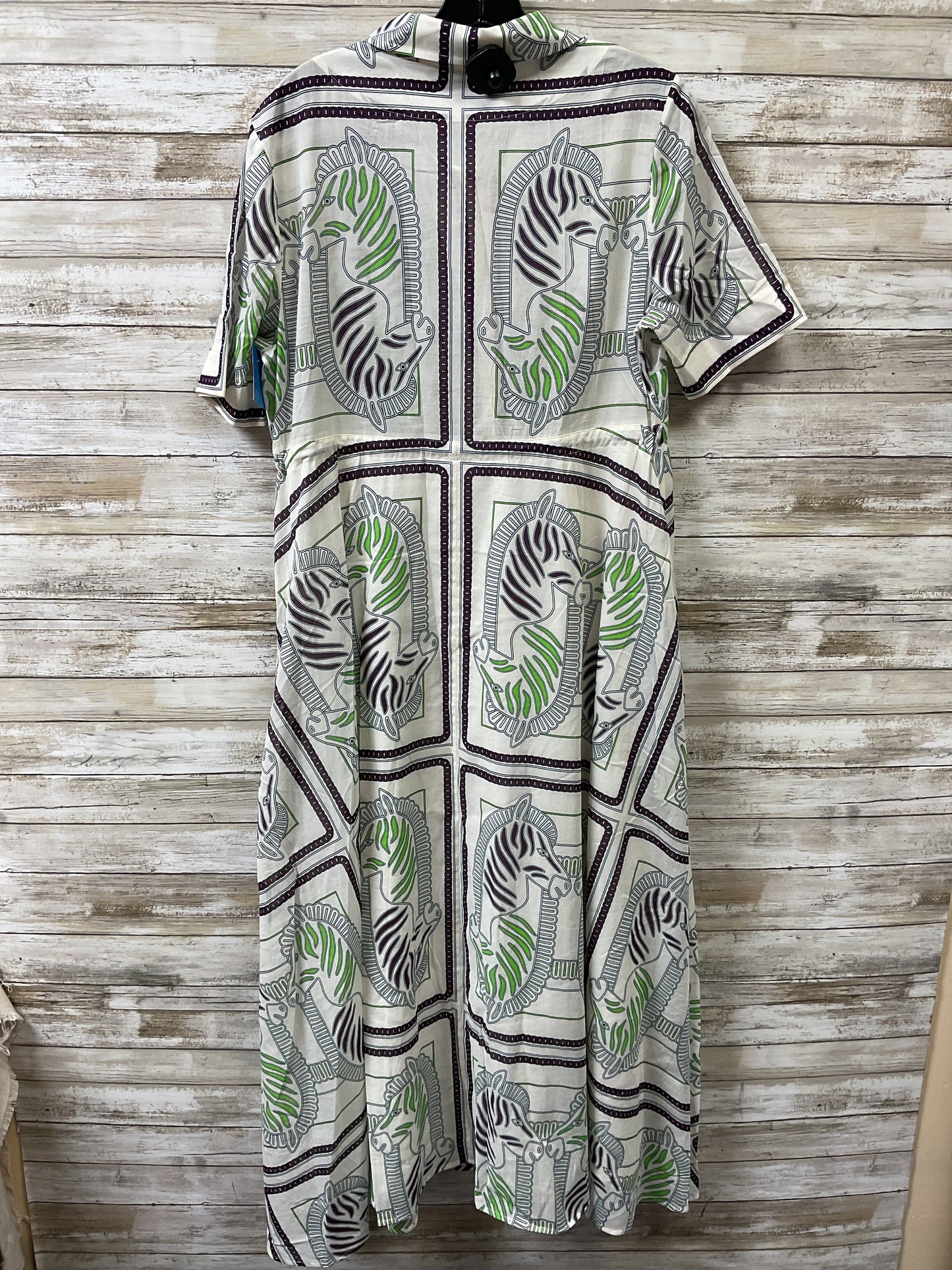 Dress Designer By Tory Burch In Purple & White, Size:L