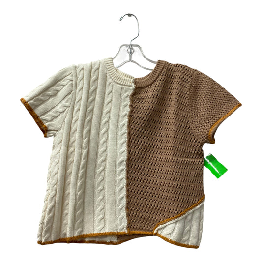 Sweater Ss By Gilded Intent In Brown, Size:S