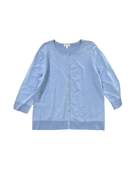 Cardigan By Croft And Barrow In Blue, Size:Xl