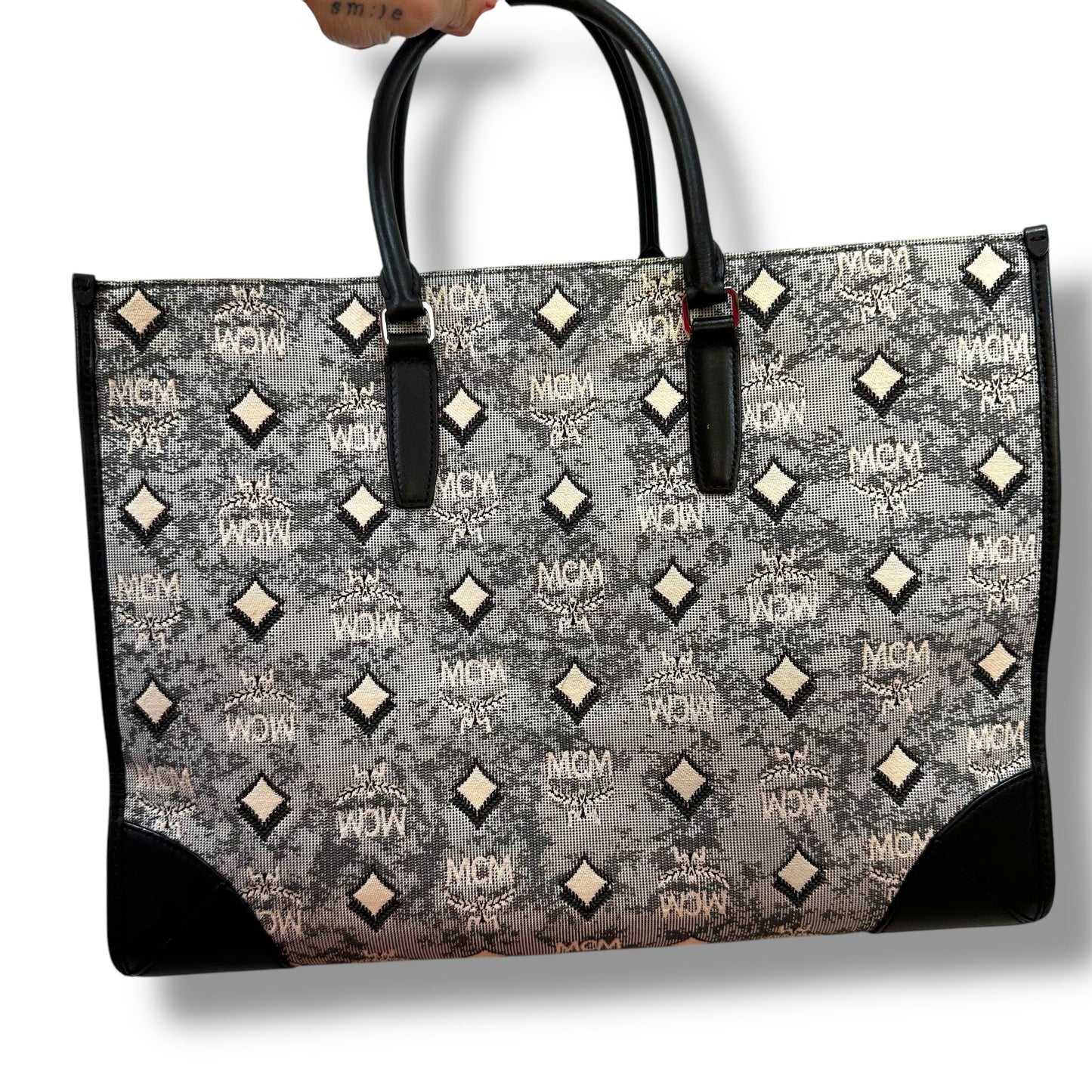 Tote Designer By Mcm, Size: Medium