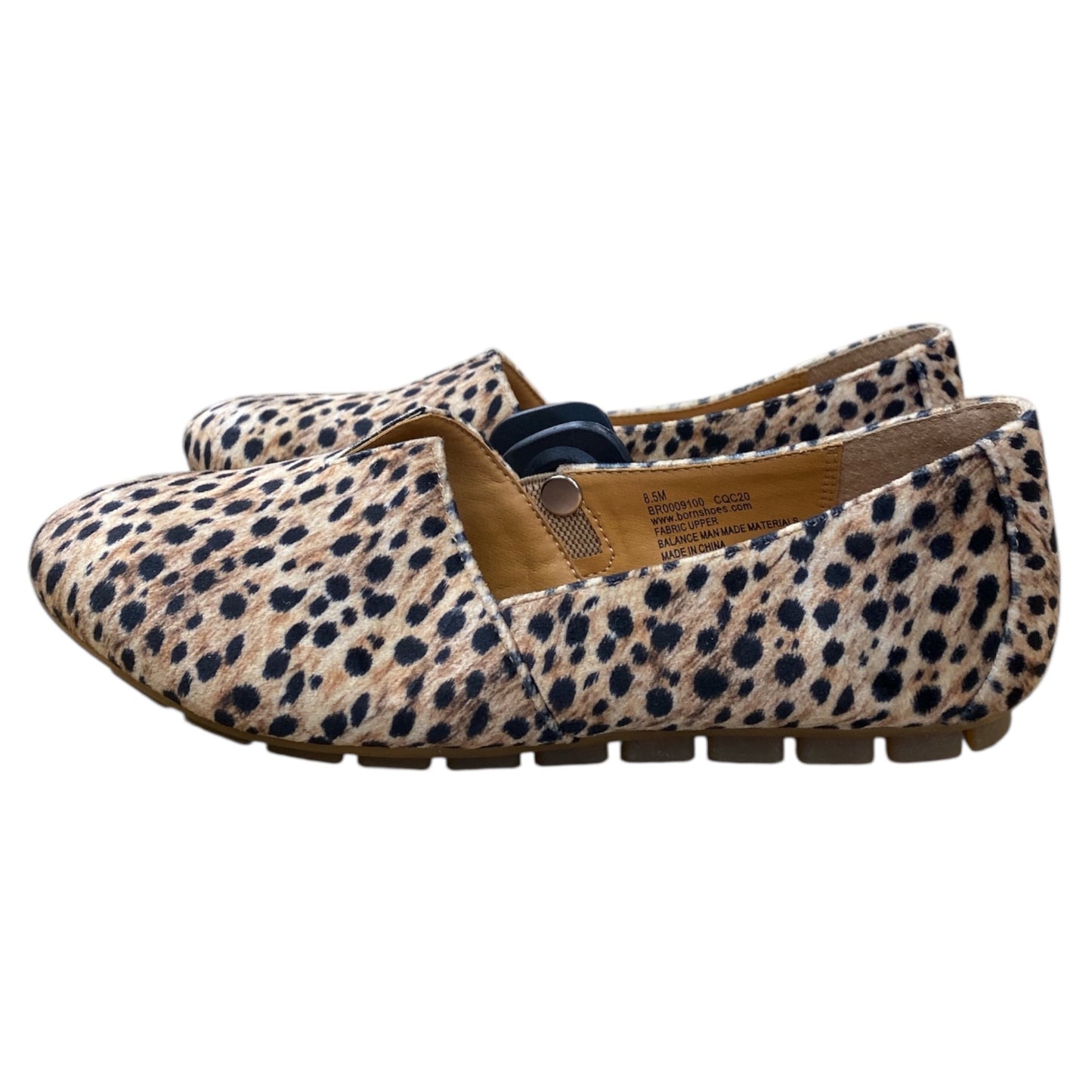 Shoes Flats By Born In Animal Print, Size:8.5