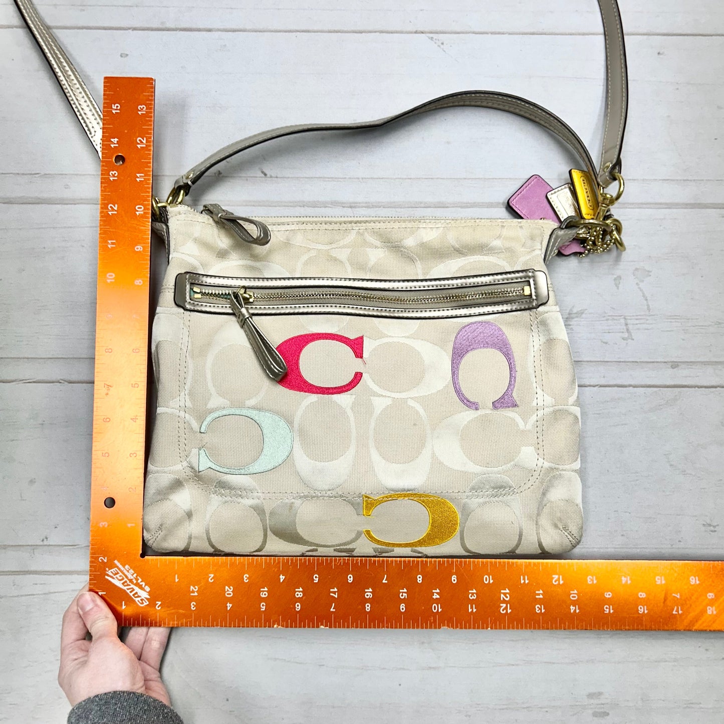 Crossbody Designer By Coach, Size: Medium