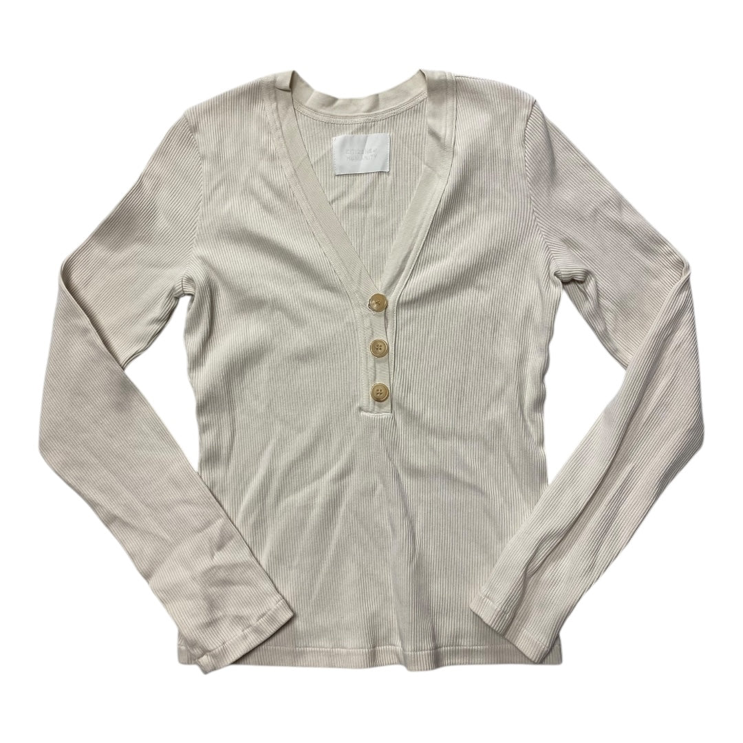 Top Ls By Citizens Of Humanity In Tan, Size:M