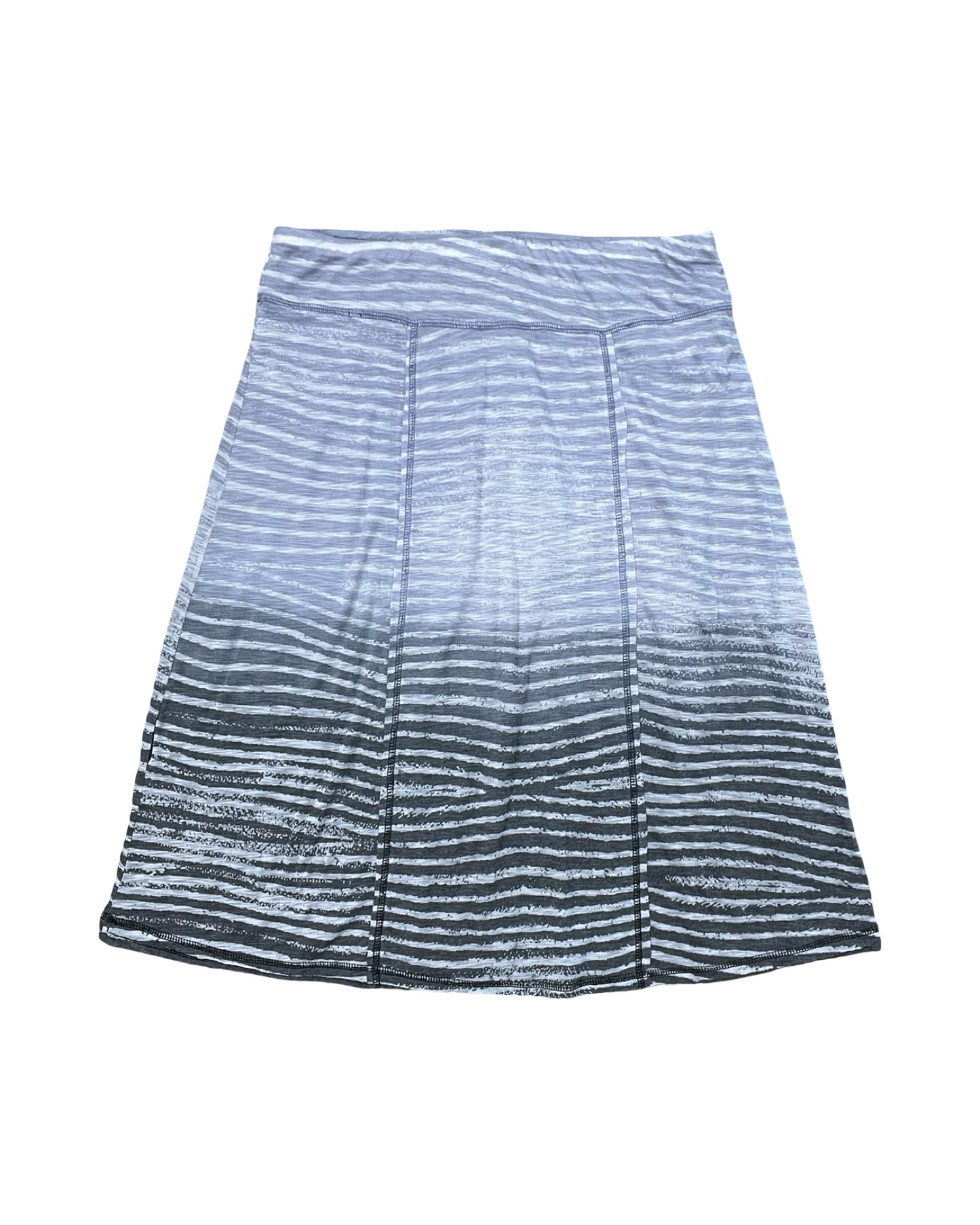 Skirt Midi By Aventura In Blue & Grey, Size:M