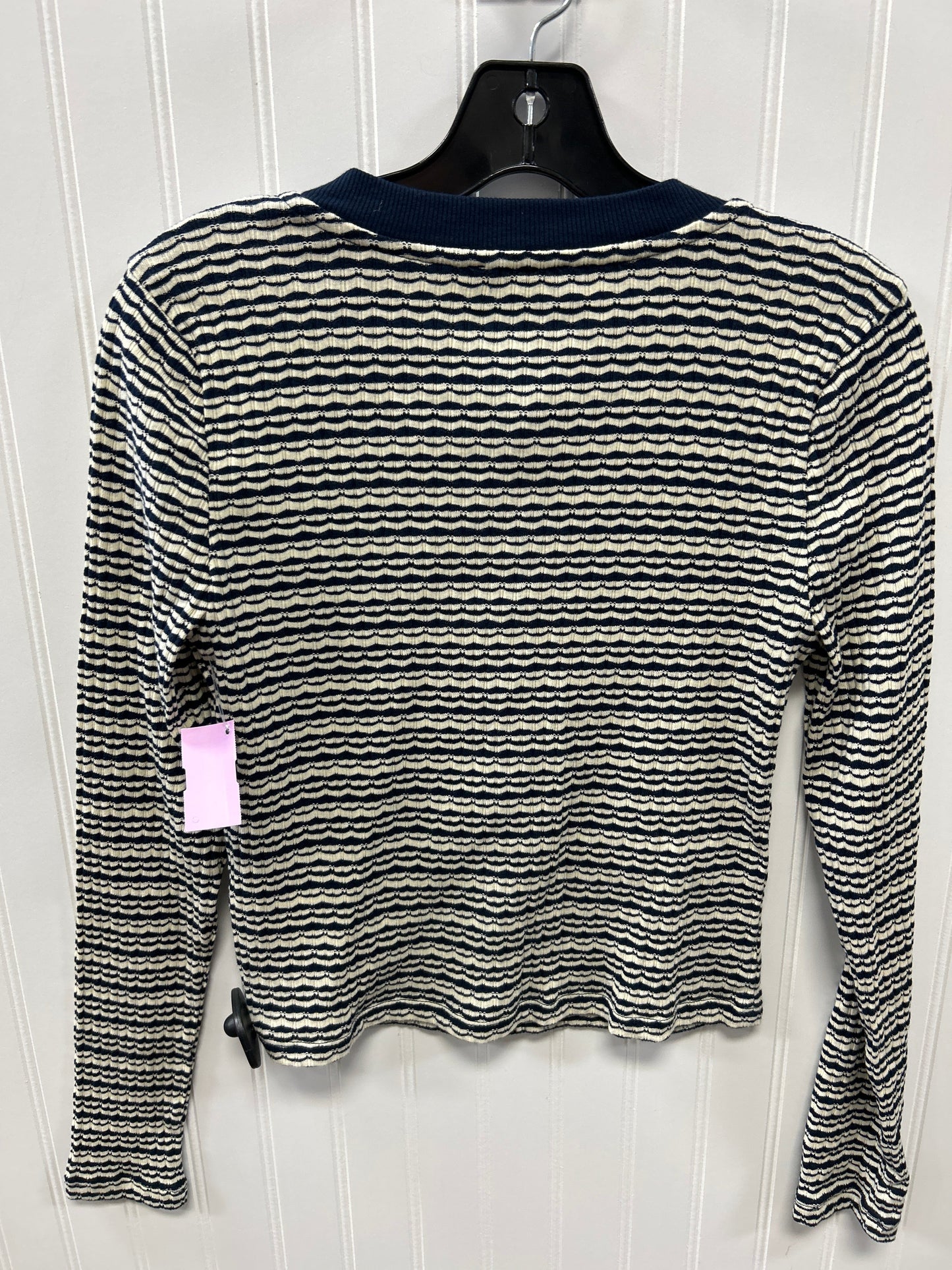 Cardigan By J. Crew In Blue & White, Size:S