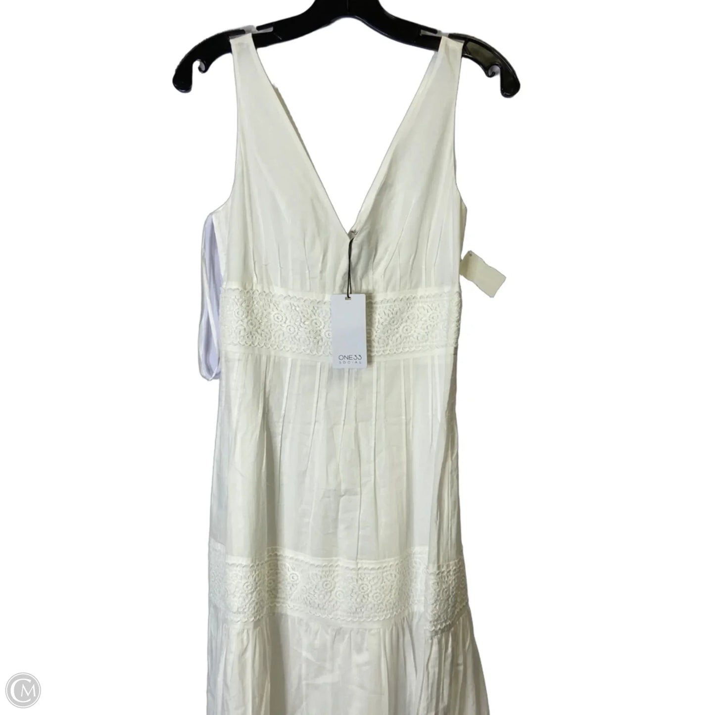 Dress Casual Maxi By Cmb In White, Size: 0