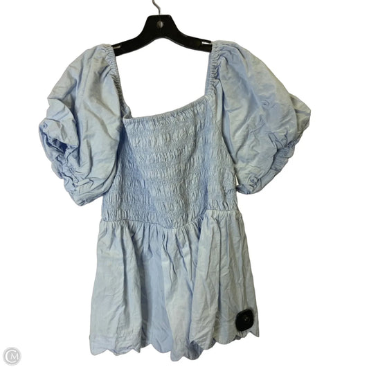 Top Short Sleeve By Simply Southern In Blue, Size: Xl