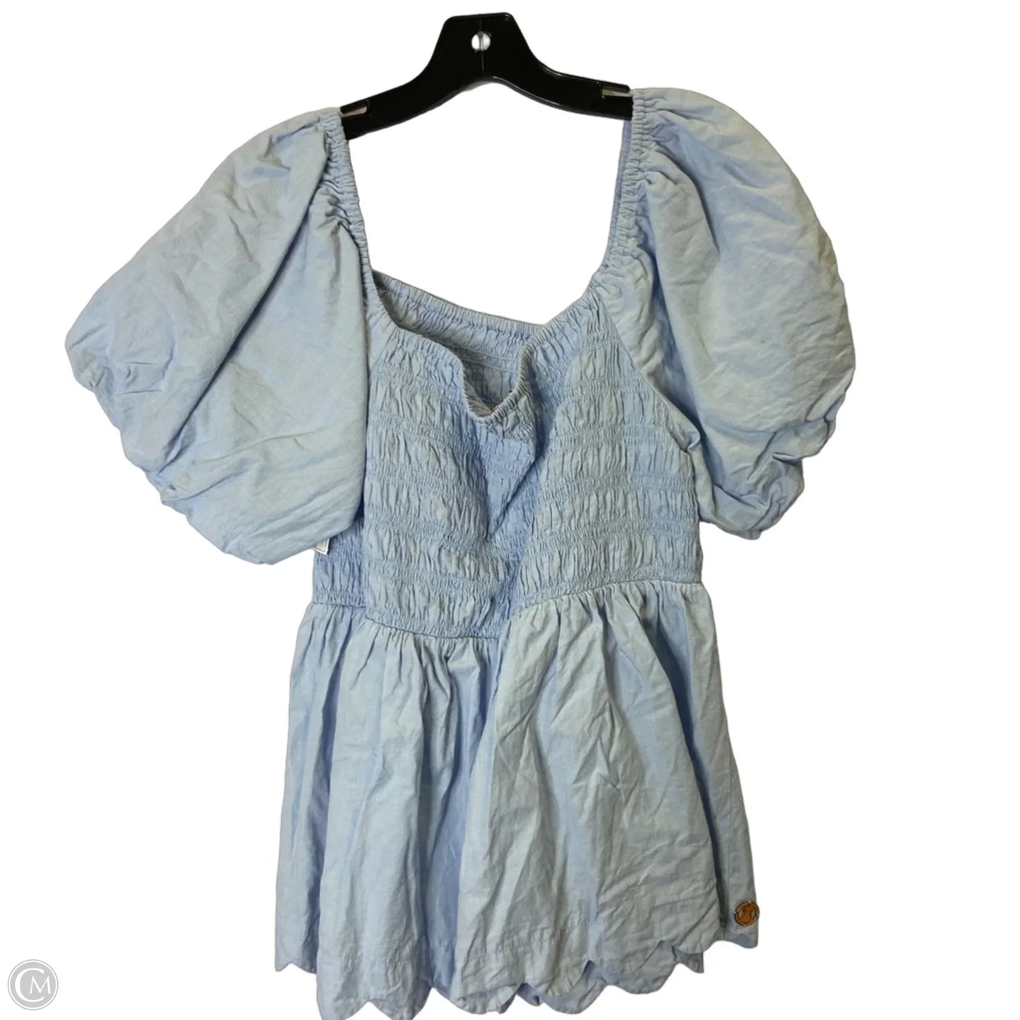 Top Short Sleeve By Simply Southern In Blue, Size: Xl