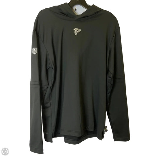 Athletic Top Long Sleeve Hoodie By Nike Apparel In Black, Size: L