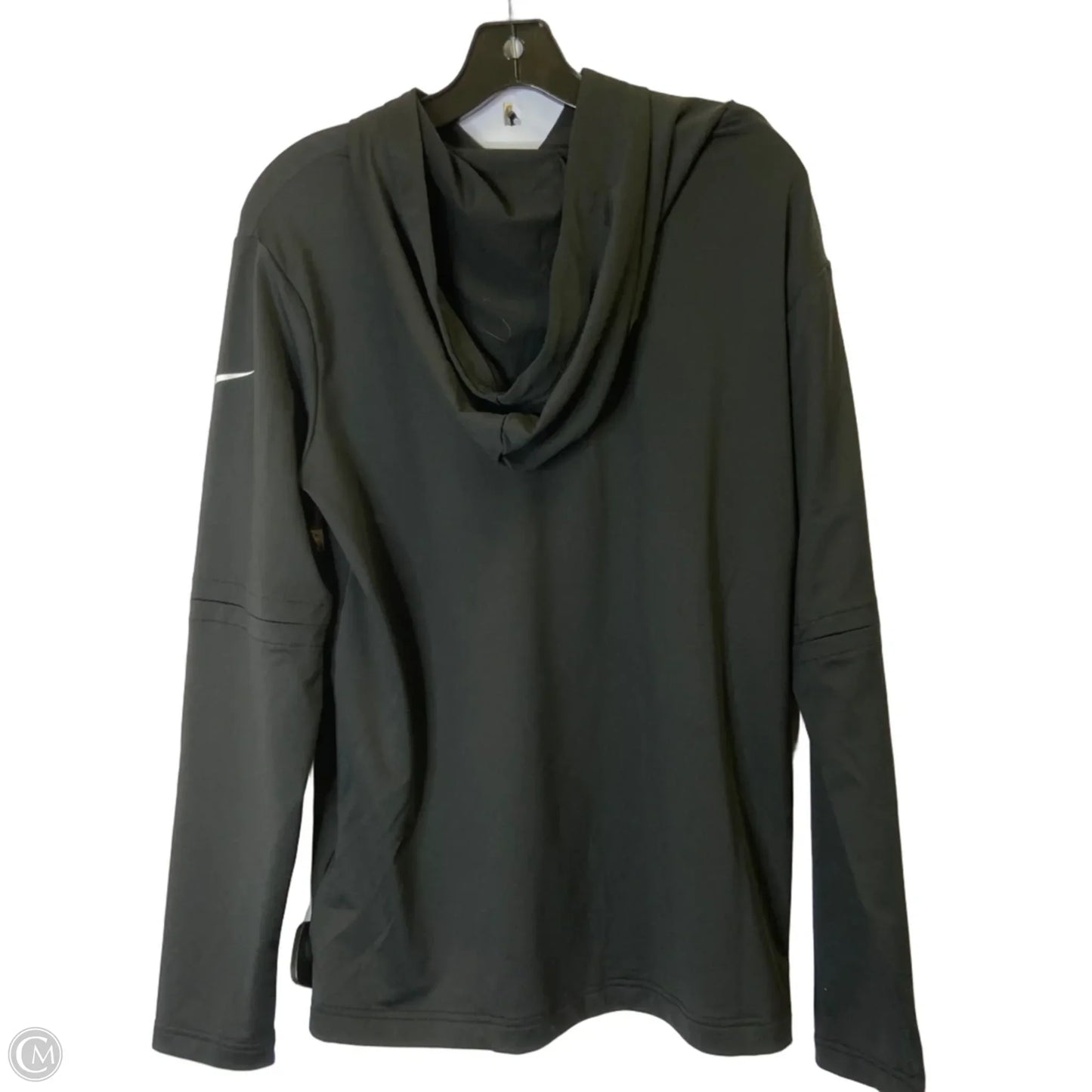 Athletic Top Long Sleeve Hoodie By Nike Apparel In Black, Size: L