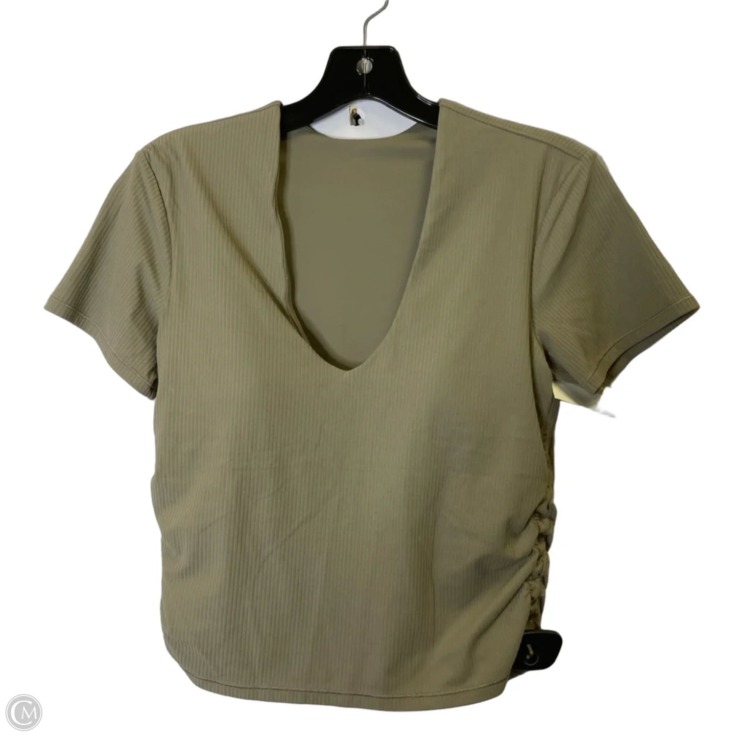 Athletic Top Short Sleeve By Lululemon In Brown, Size: 10