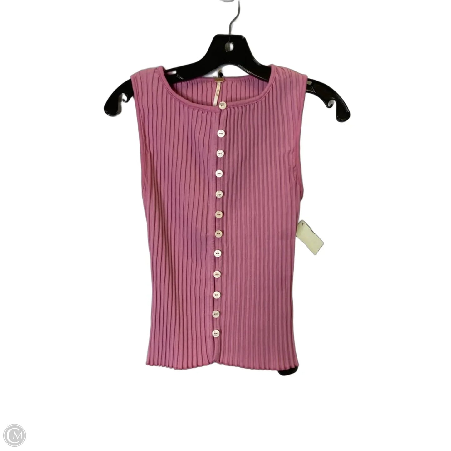 Top Sleeveless By Free People In Pink, Size: M