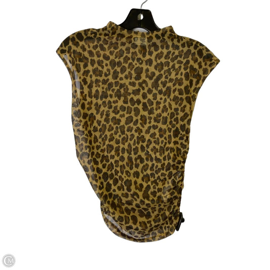 Blouse Sleeveless By Abercrombie And Fitch In Animal Print, Size: M