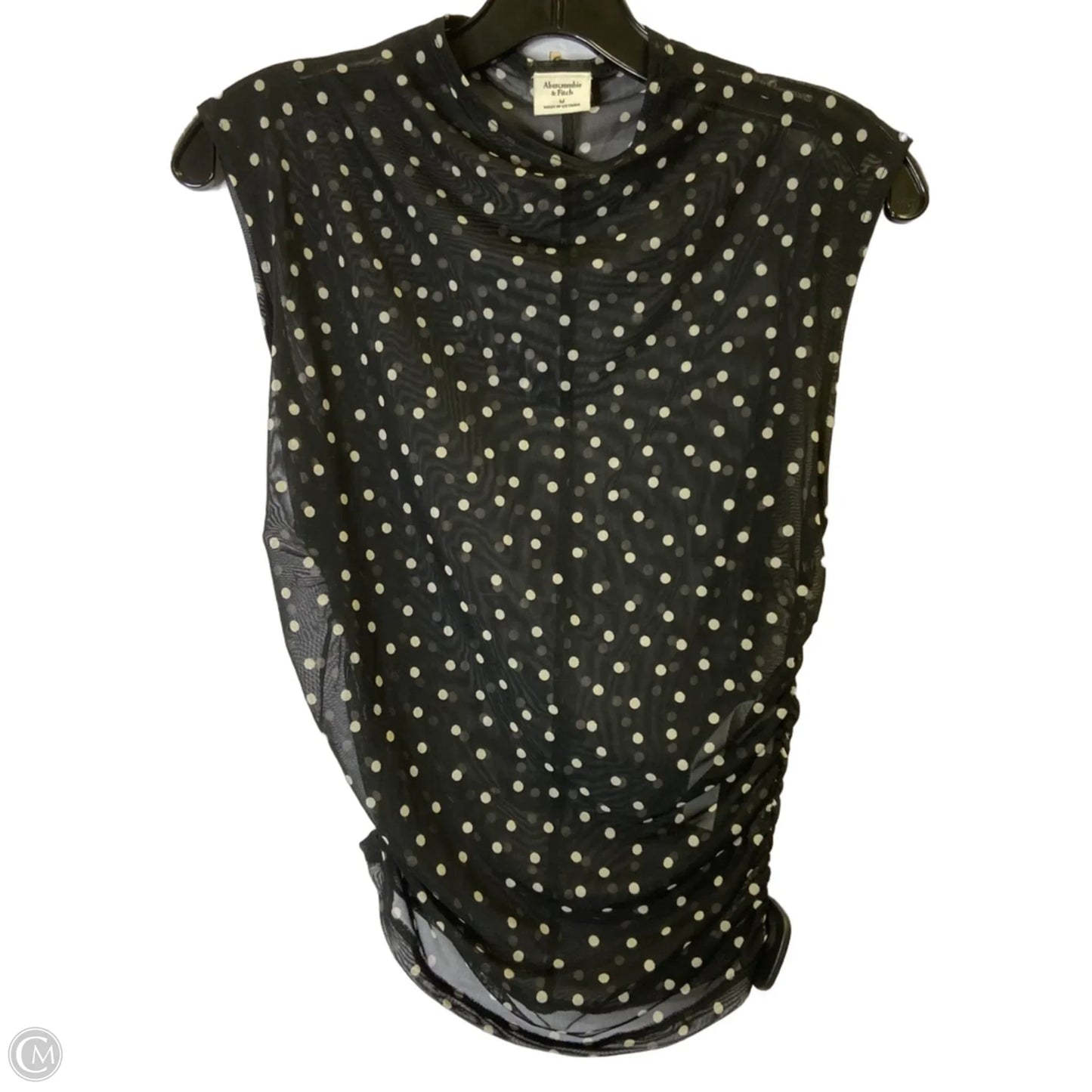 Blouse Sleeveless By Abercrombie And Fitch In Black, Size: M