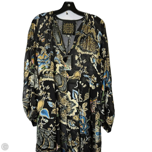 Dress Casual Maxi By Johnny Was In Black, Size: M