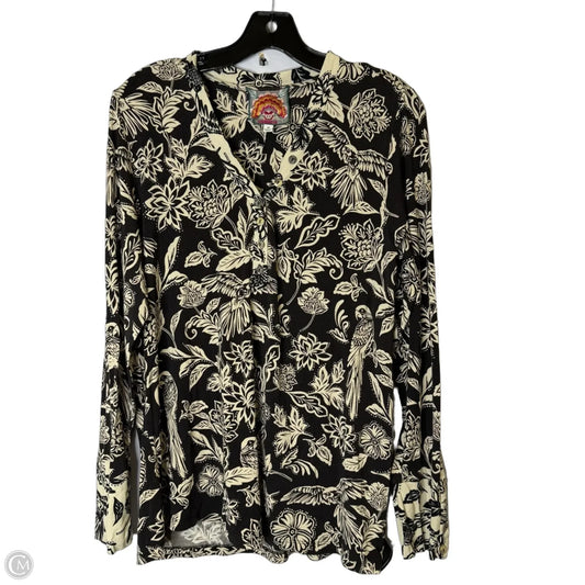 Top Long Sleeve By Johnny Was In Multi-colored, Size: M