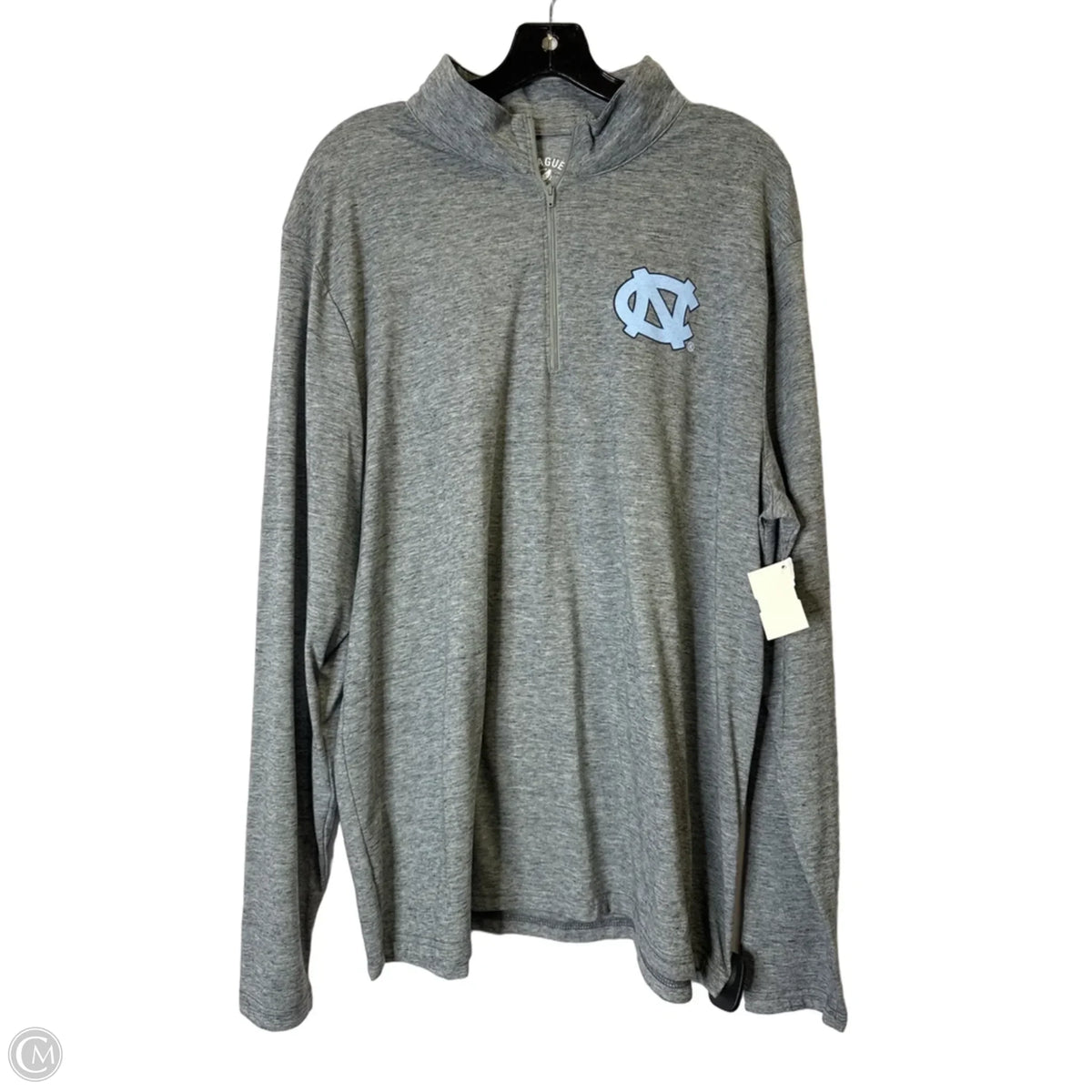 Sweatshirt Collar By Clothes Mentor In Grey, Size: 2x