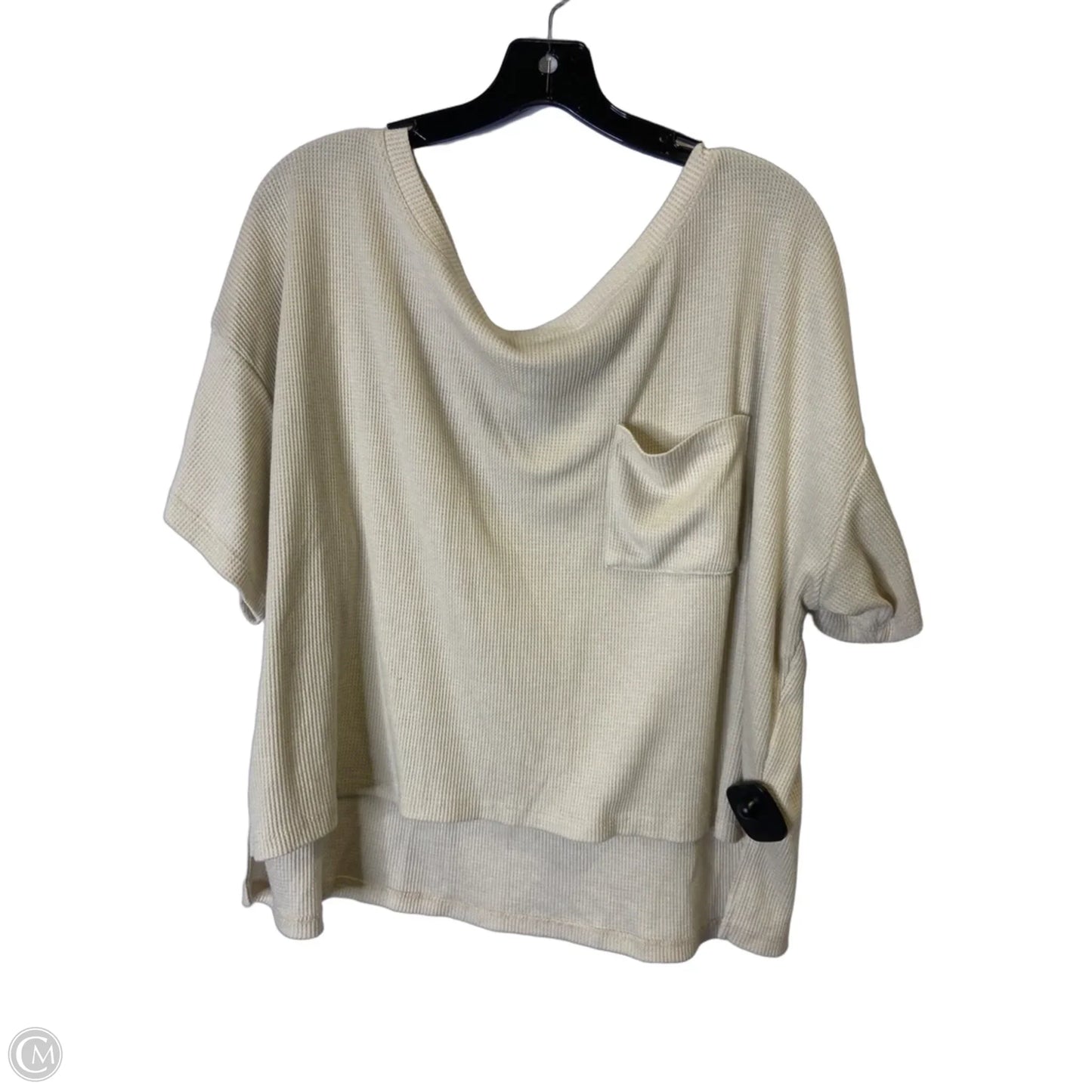 Top Short Sleeve Basic By Olive And Oak In Cream, Size: Xl