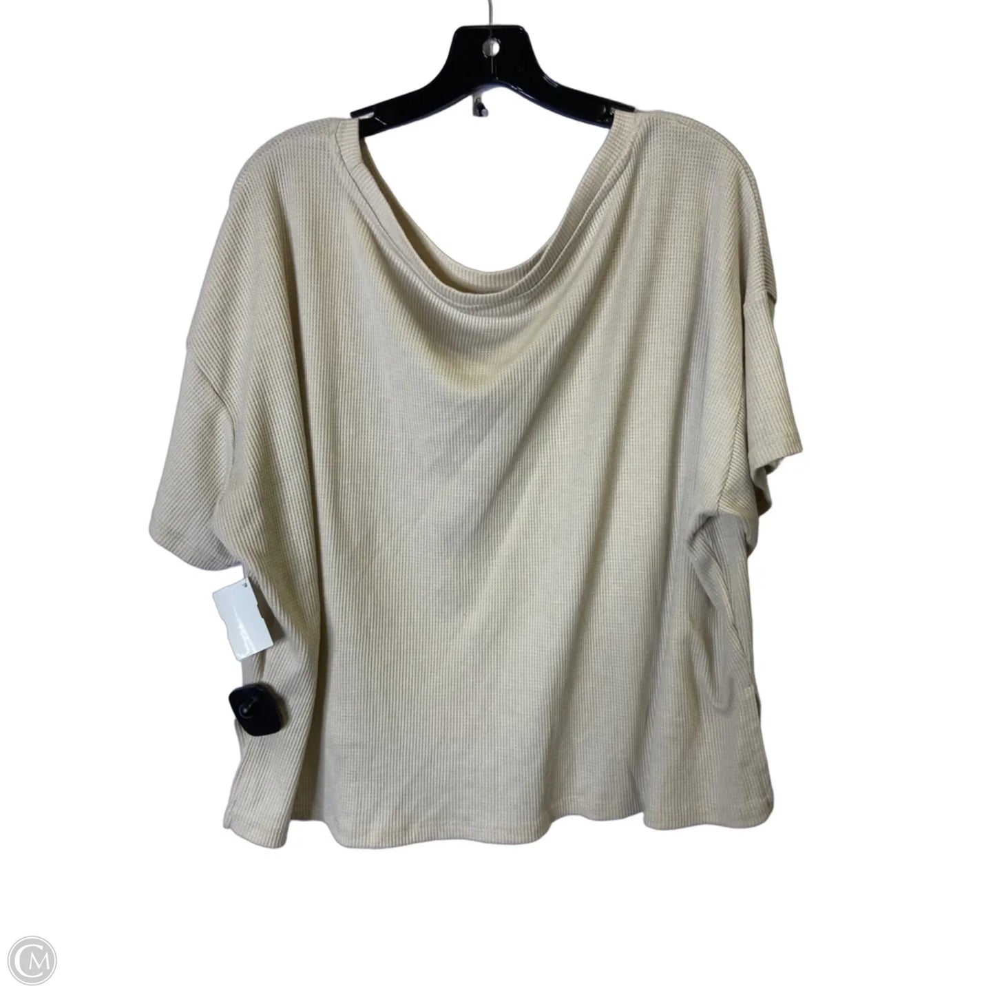 Top Short Sleeve Basic By Olive And Oak In Cream, Size: Xl