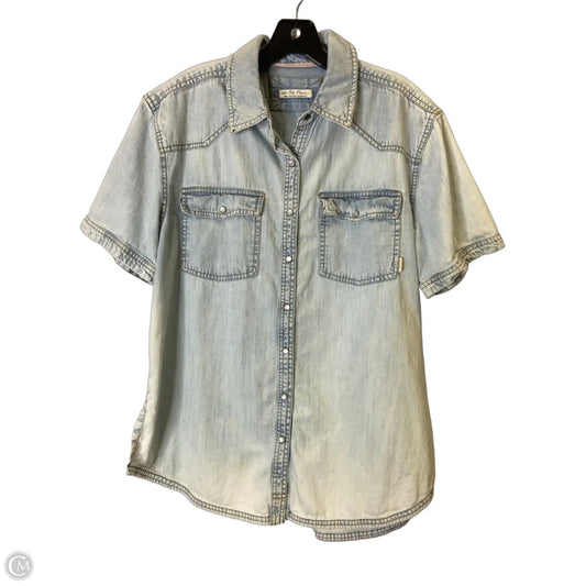Top Short Sleeve By We The Free In Blue Denim, Size: S