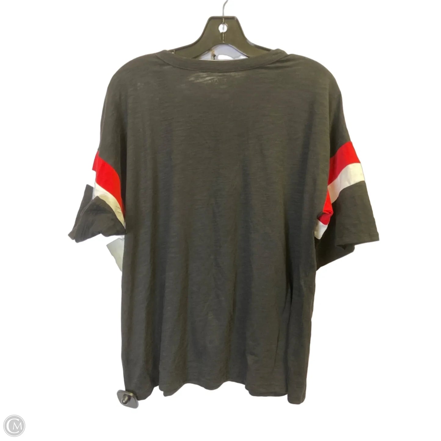 Top Short Sleeve By Nfl In Black, Size: L