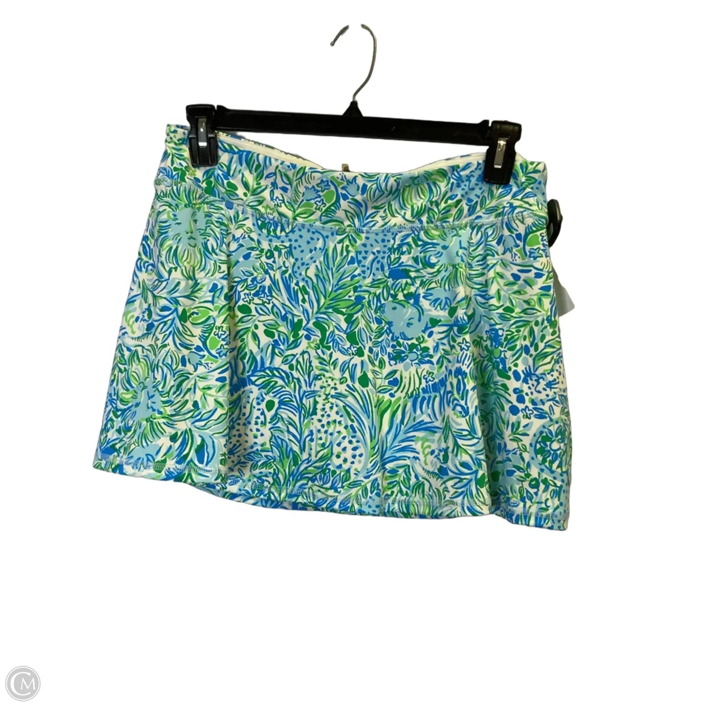Athletic Skort By Cmb In Blue & Green, Size: L