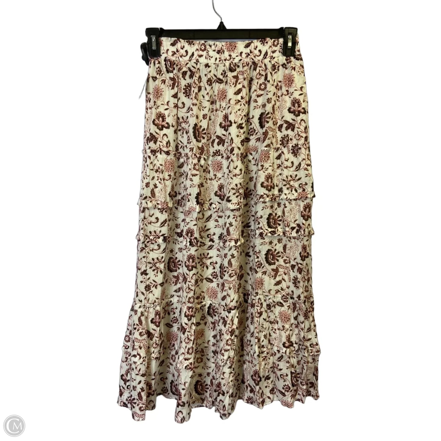 Skirt Midi By Loft In Floral Print, Size: S