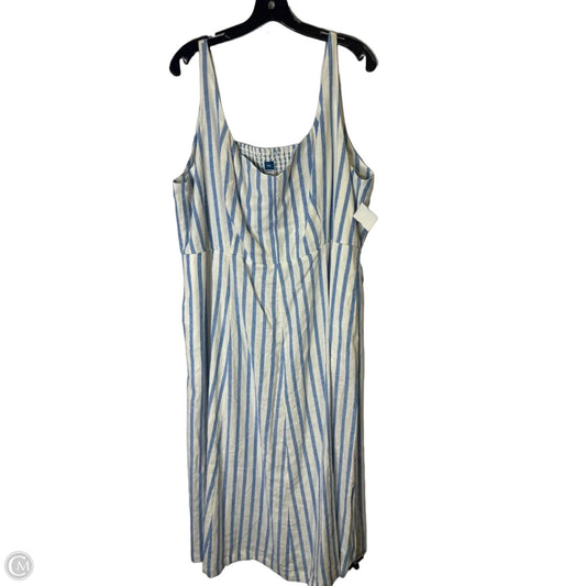 Dress Casual Midi By Old Navy In Blue, Size: Xxl