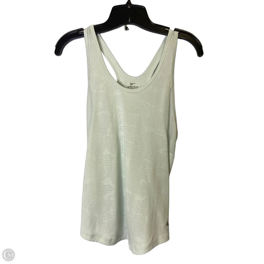 Athletic Tank Top By Nike Apparel In Green, Size: M