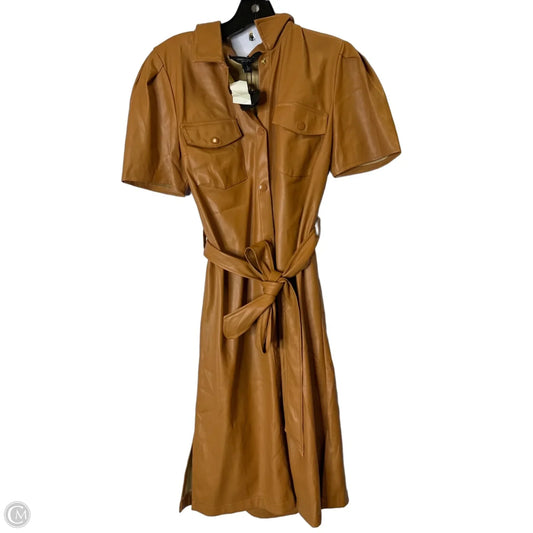 Dress Casual Midi By Marc New York In Brown, Size: M