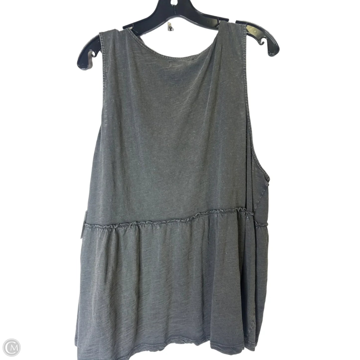 Top Sleeveless By Lucky Brand In Grey, Size: Xxl