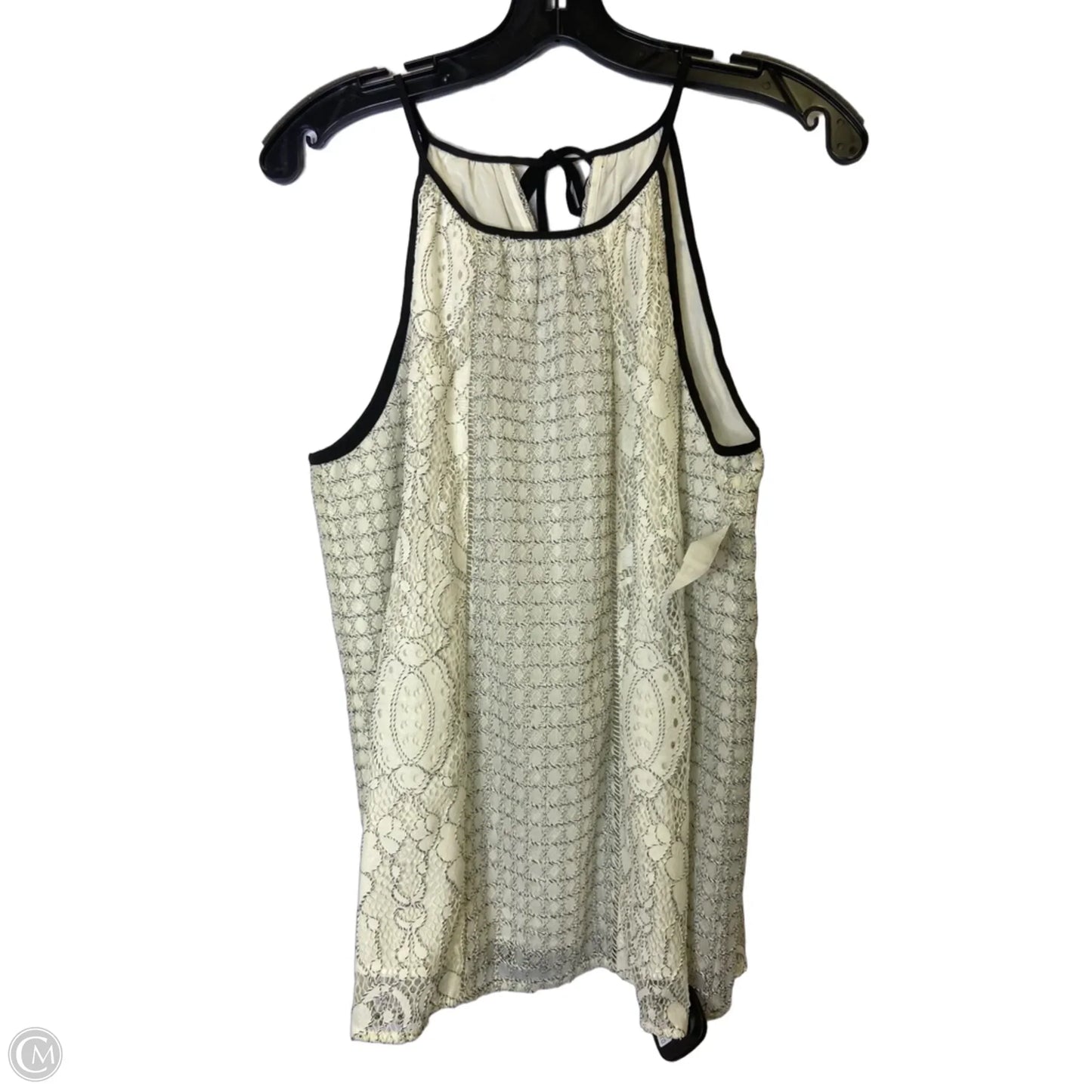 Top Sleeveless By Loft In Cream, Size: S