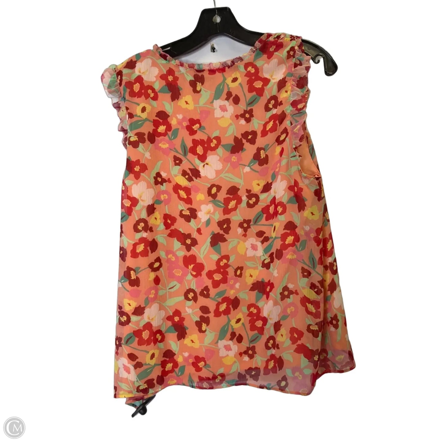 Blouse Sleeveless By Elle In Peach, Size: M