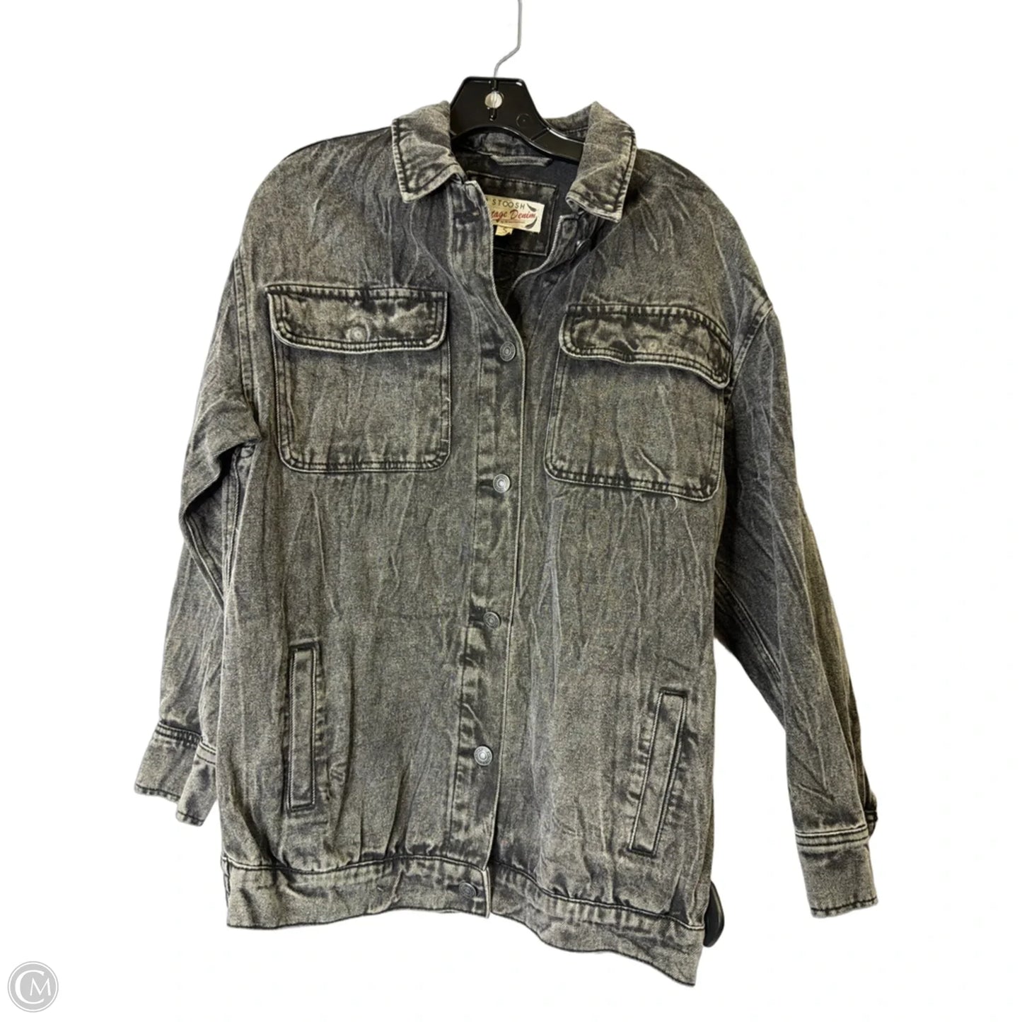 Jacket Denim By Stoosh In Black Denim, Size: S