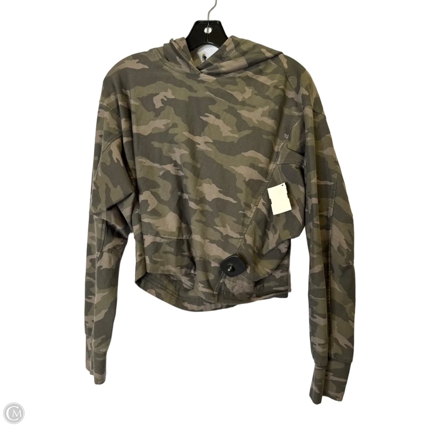 Athletic Sweatshirt Hoodie By Athleta In Camouflage Print, Size: S