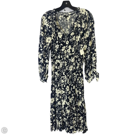 Dress Casual Midi By Talbots In Navy, Size: S