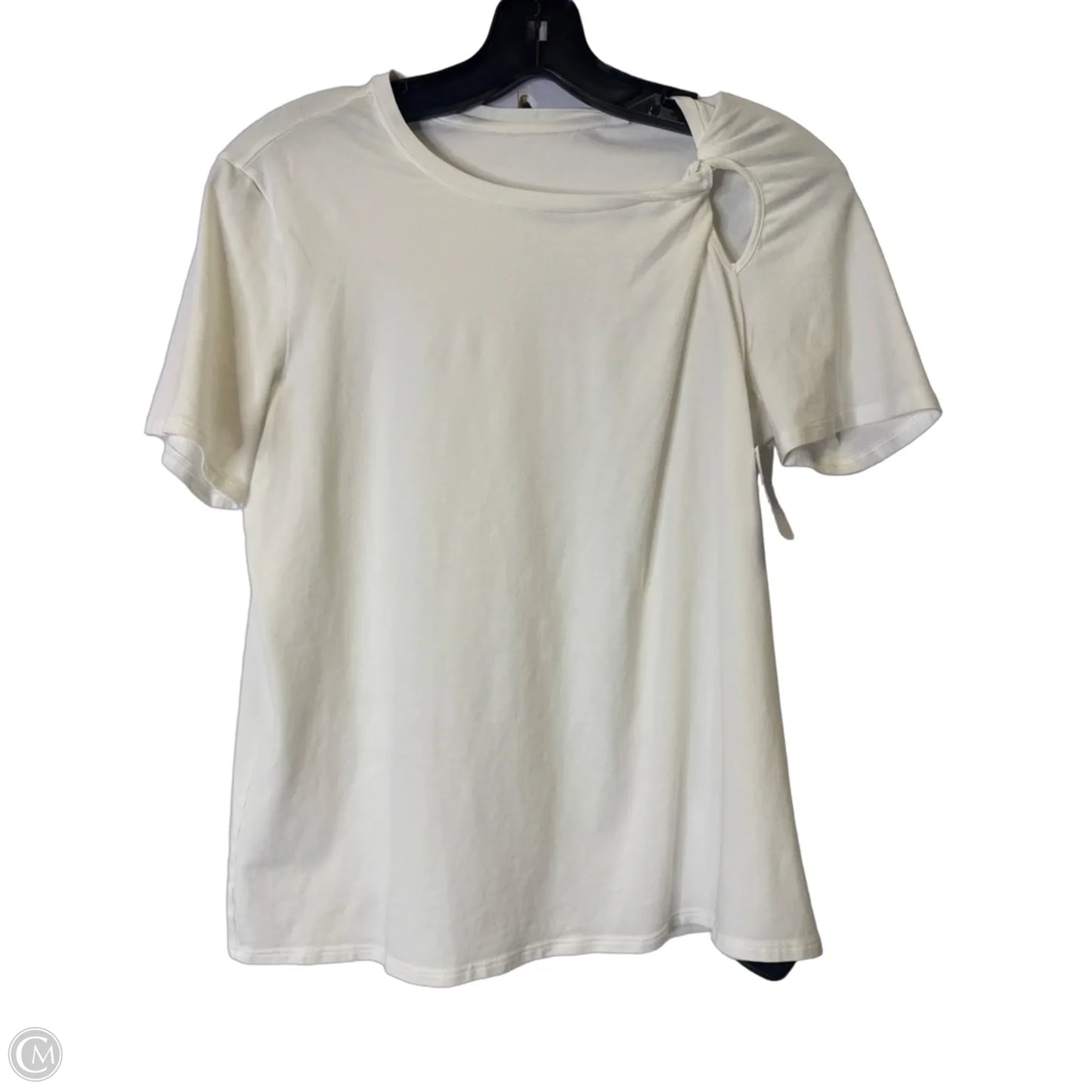 Athletic Top Short Sleeve By Lululemon In White, Size: S