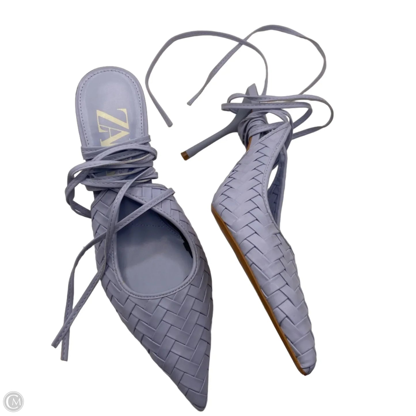 Shoes Heels Stiletto By Zara In Blue, Size: 9.5