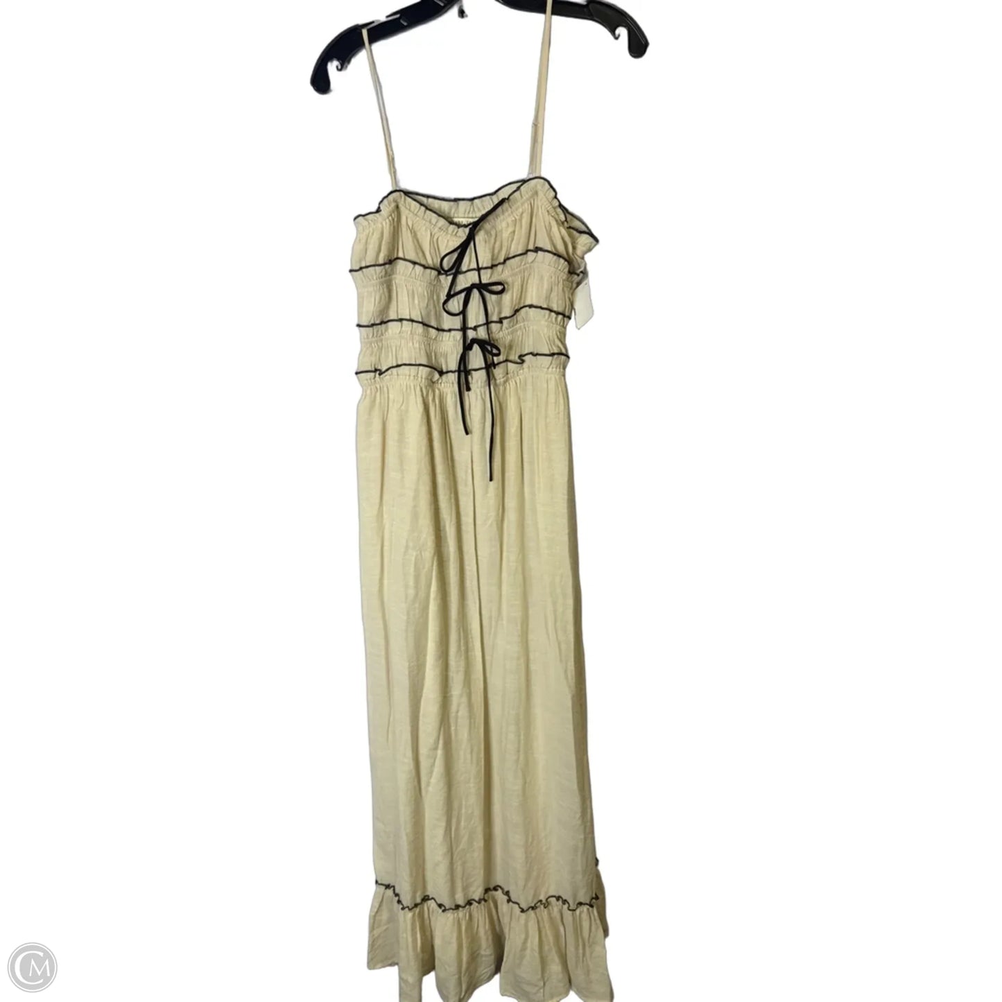 Dress Casual Maxi By Clothes Mentor In Cream, Size: L