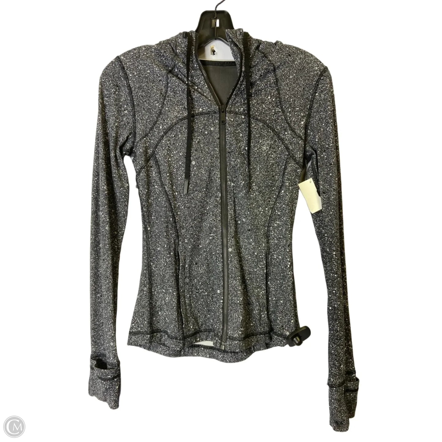 Athletic Jacket By Lululemon In Black, Size: 4
